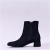 Gabor Abbey Block Heel Ankle Boot - Navy Suede