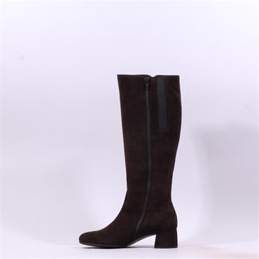 Gabor Ashby Knee High (Medium Calf) - Mocha Suede