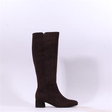 Gabor Ashby Knee High (Medium Calf) - Mocha Suede