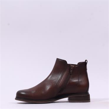 Gabor Hustle Low Heel Chelsea Boot - Bordeaux Leather