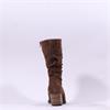 Gabor Ramona Mid Calf Ruffled Block Heel - Whiskey Suede