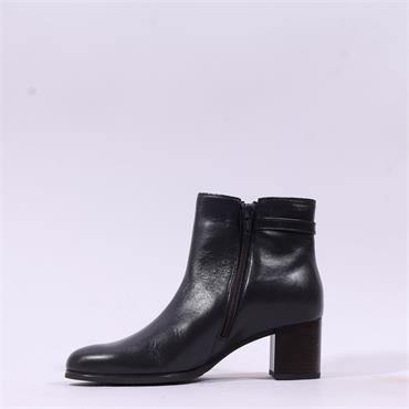 Gabor Bonn Block Heel Rope Boot - Dark Wine Leather