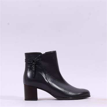 Gabor Bonn Block Heel Rope Boot - Dark Wine Leather