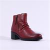 Gabor Jenna Diagonal Zip Ruffled Boot - Dark Red