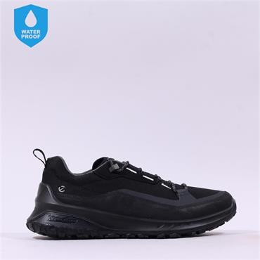 Ecco Men Ult-Trn Waterproof Hiking Shoe - All Black