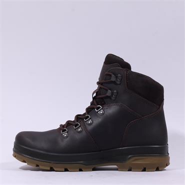 Ecco Men Rugged Track Waterproof Boot - Coffee