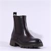 Gabor Camaro Chunky Sole Chelsea Boot - Dark Brown Leather