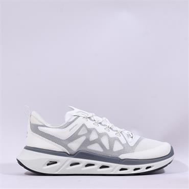 Ecco Men Biom 720 Breathru Trainer - White Grey