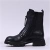 Gabor Magic Front Zip Biker Boot - Black Leather