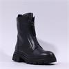Gabor Magic Front Zip Biker Boot - Black Leather