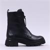 Gabor Magic Front Zip Biker Boot - Black Leather