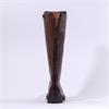 Gabor Match Chunky Rear Zip Long Boot - Cognac Leather