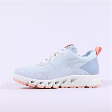 Ecco Women Multi Vent GoreTex Trainer - Light Blue Pink