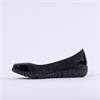 Caprice Faby Slip On Toe Cap Low Wedge - Black Combi