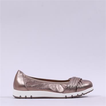 Caprice Violet Criss Cross Slip On - Bronze