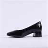 Caprice Daria Low Heel Court - Black Snake