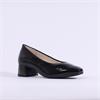 Caprice Daria Low Heel Court - Black Snake