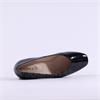 Caprice Nina Low Block Heel Court Shoe - Black Patent