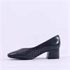 Caprice Nina Low Block Heel Court Shoe - Ocean