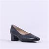 Caprice Nina Low Block Heel Court Shoe - Ocean