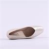Caprice Nina Low Block Heel Court Shoe - Taupe Metallic