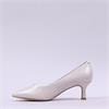 Caprice Gillian Pointed Toe Mid Heel - Off White