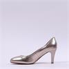 Caprice Ashley Round Toe High Heel - Taupe Metallic