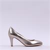 Caprice Ashley Round Toe High Heel - Taupe Metallic