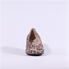 Caprice Felina Block Heel Court Shoe - Beige Leopard Combi