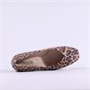Caprice Felina Block Heel Court Shoe - Beige Leopard Combi