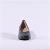 Caprice Felina Block Heel Court Shoe - Black Leather