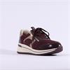 Caprice Danica Side Zip Wedge Trainer - Bordeaux Combi