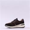 Caprice Danica Side Zip Wedge Trainer - Dark Brown Combi
