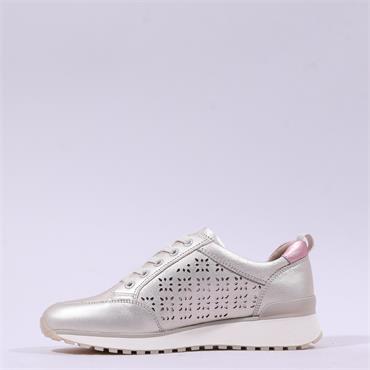 Caprice Kaia Side Zip Punch Trainer - Platinum