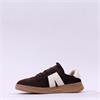 Caprice Faye Sidezip Lace Trainer - Dark Brown Combi