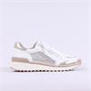 Caprice Kaia Side Zip Mesh Trainer - White Gold
