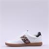 Caprice Manou Laced Gumsole Trainer - White Leopard