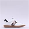 Caprice Manou Laced Gumsole Trainer - White Leopard