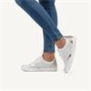 Caprice Manou Cut Out Laced Trainer - White Silver