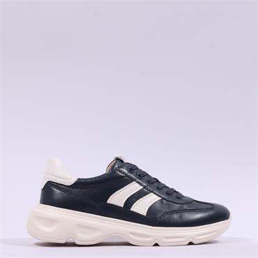Caprice Kaia Light Laced Trainer - Navy Leather