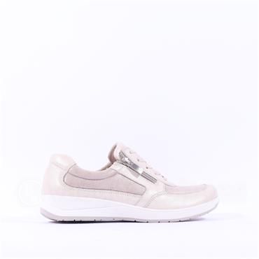 Caprice Vera Side Zip Comfort Shoe - Pearl Combi