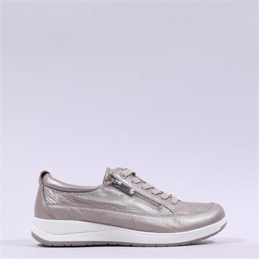 Caprice Vera Side Zip Lace Comfort - Taupe Deerskin