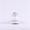 Caprice Ginga Side Zip Sparkle Trainer - White Silver