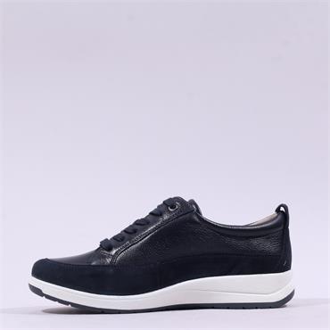 Caprice Gera Lace Zip K Fit Comfort - Navy Combi