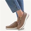 Caprice Gera Lace Zip K Fit Comfort - Taupe Leather