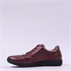 Caprice Peggy Deerskin Zip Shoe - Bordeaux Deerskin