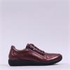 Caprice Peggy Deerskin Zip Shoe - Bordeaux Deerskin