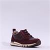 Caprice Ginga Laced Patent Suede Trainer - Bordeaux Combi