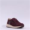 Caprice Kaia Side Panel Wedge Trainer - Bordeaux Combi