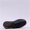 Caprice Fina Side Zip Flex Trainer - Black Leather
